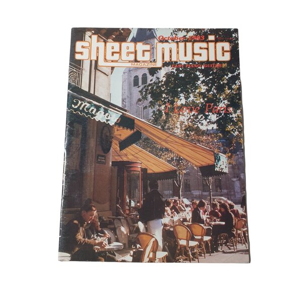 Sheet Music Magazine October 1983 I Love Paris Easy Listening Piano Guitar - Picture 1 of 2